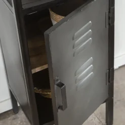 Made in Meubles Colonne|Meuble De Rangement<Petite colonne en métal noir Abel