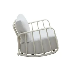 Made in Meubles Chaise De Jardin<Rocking chair en aluminium pour jardin couleur taupe Zion