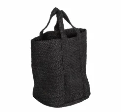 Made in Meubles Décoration<Sac à buches noir Marlon