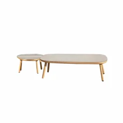 Made in Meubles Salon De Jardin<Salon de jardin à cordes 5 places gris clair Sayen