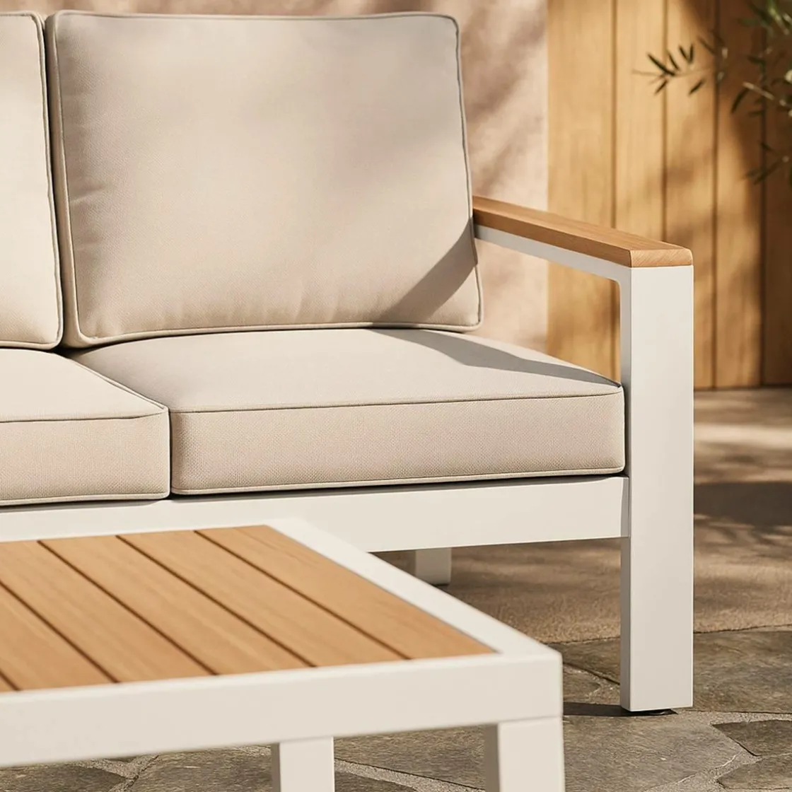 Made in Meubles Salon De Jardin<Salon de jardin crème 5 places Orion