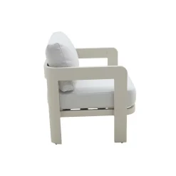 Made in Meubles Salon De Jardin<Salon de jardin en aluminium taupe Loréa