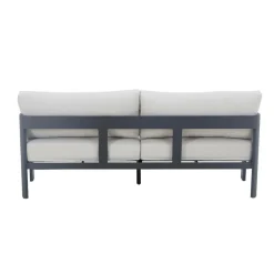 Made in Meubles Salon De Jardin<Salon de jardin en aluminium gris foncé Loréa