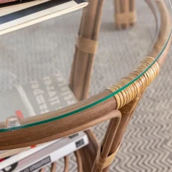 Made in Meubles Canapé<Salon en rotin 4 places Rattan