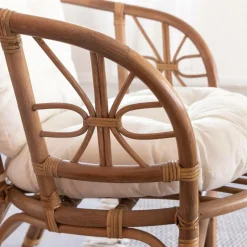 Made in Meubles Canapé<Salon en rotin 4 places Rattan