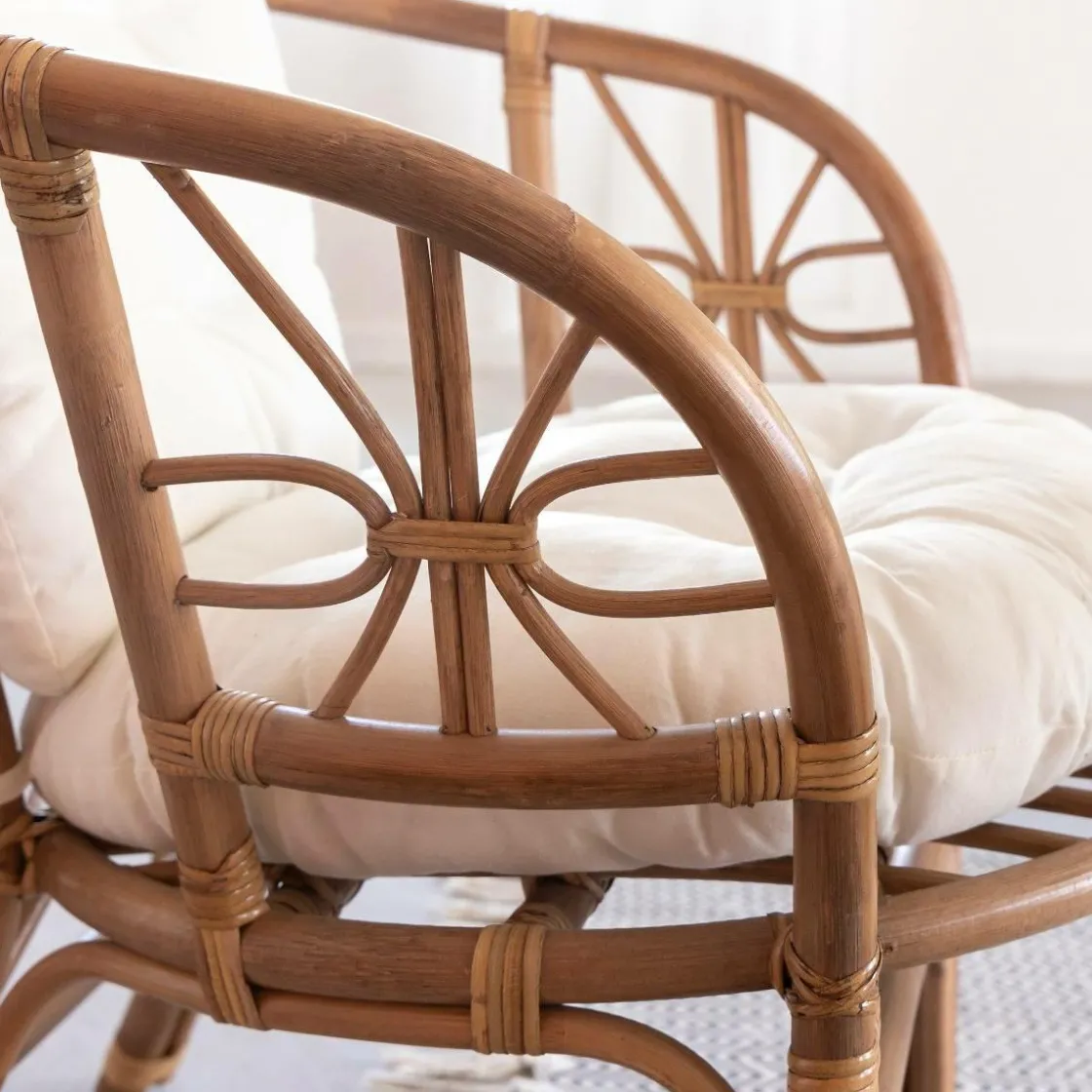 Made in Meubles Canapé<Salon en rotin 4 places Rattan