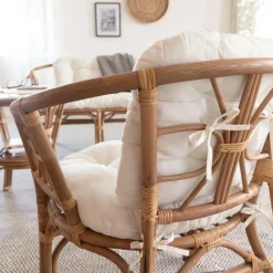 Made in Meubles Canapé<Salon en rotin 4 places Rattan