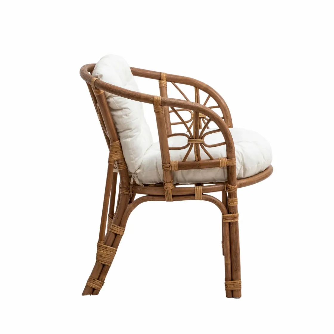 Made in Meubles Canapé<Salon en rotin 4 places Rattan