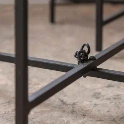 Made in Meubles Table Gigogne|Bout De Canapé & Sellette<Sellette gigogne en métal et en verre Florian