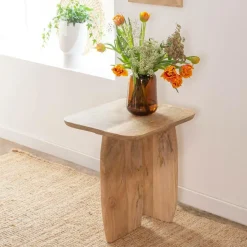 Made in Meubles Table Basse<Set de 2 tables basses en bois de manguier Tom