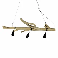 Made in Meubles Suspension<Suspension en bois et métal 3 lampes Naomi