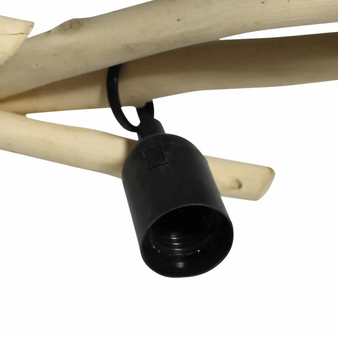 Made in Meubles Suspension<Suspension en bois et métal 3 lampes Naomi