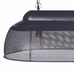 Made in Meubles Suspension<Suspension en métal noire intérieur doré Clémence