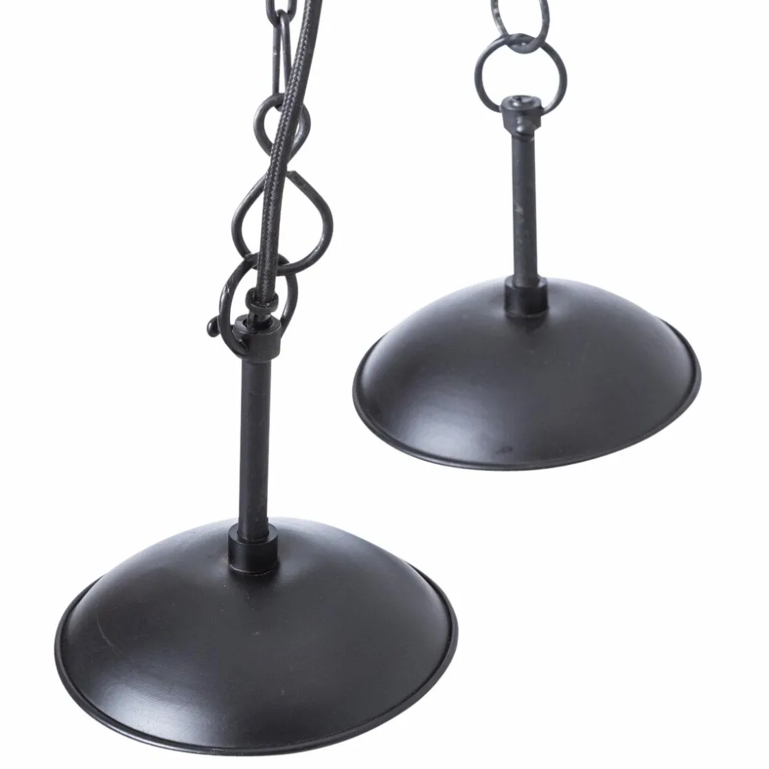 Made in Meubles Suspension<Suspension en métal noire intérieur doré Clémence