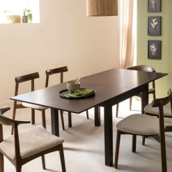 Made in Meubles Table À Manger<Table à manger avec allonges en bois de manguier Syanna