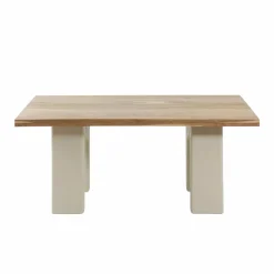 Made in Meubles Table À Manger<Table à manger en bois d'acacia et pieds en bois effet béton Dalva