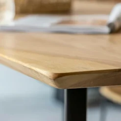 Made in Meubles Table À Manger<Table à manger en bois d'acacia et métal Alan