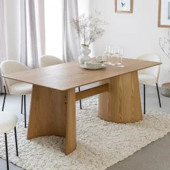 Made in Meubles Table À Manger<Table à manger en bois de chêne Almaric