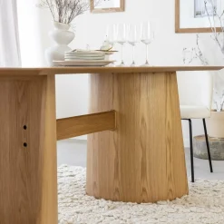 Made in Meubles Table À Manger<Table à manger en bois de chêne Almaric