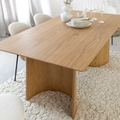 Made in Meubles Table À Manger<Table à manger en bois de chêne Almaric