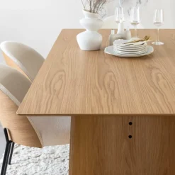 Made in Meubles Table À Manger<Table à manger en bois de chêne Almaric