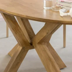 Made in Meubles Table À Manger<Table à manger ovale en bois de manguier Maloé