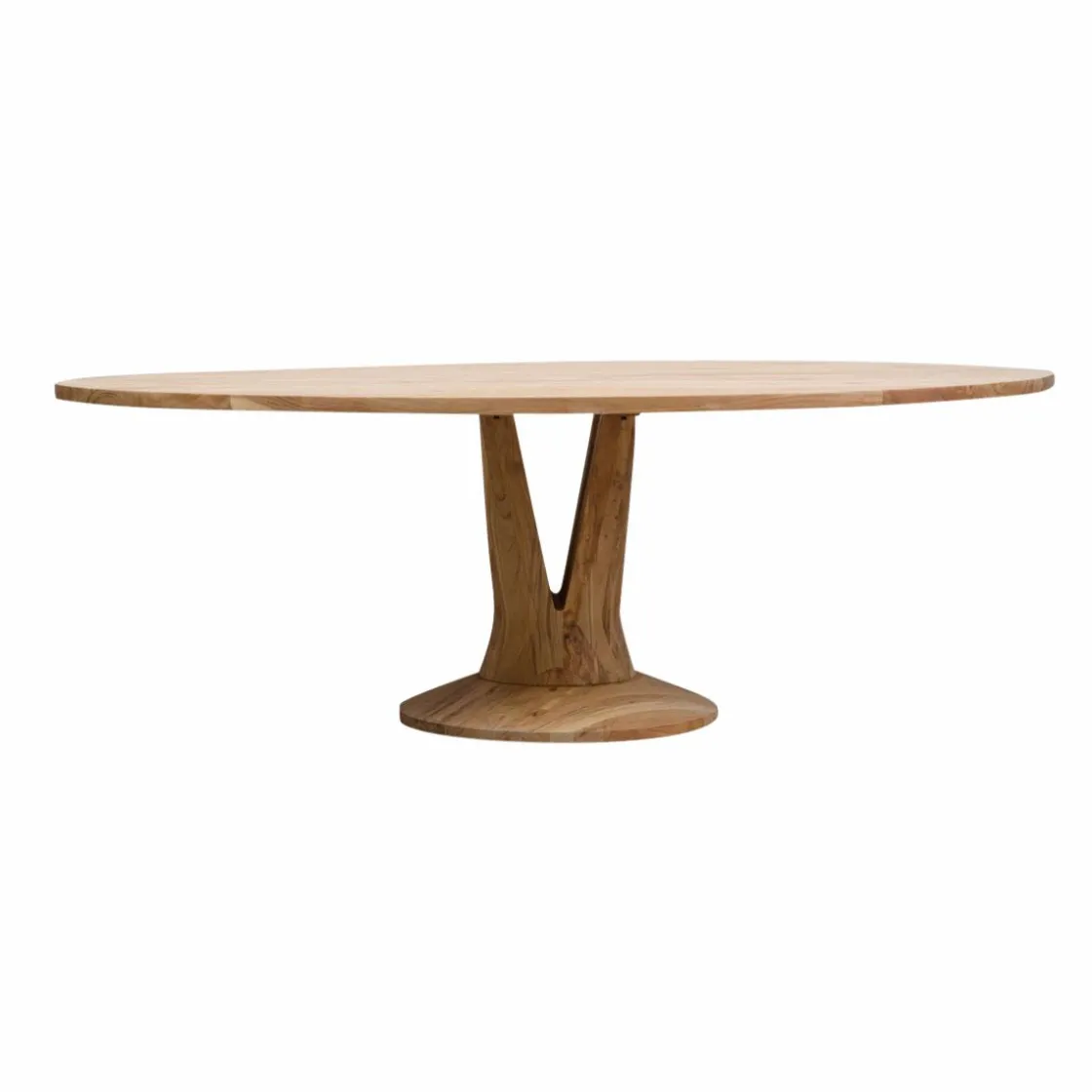 Made in Meubles Table À Manger<Table à manger ovale en bois d'acacia 220 cm Sauge