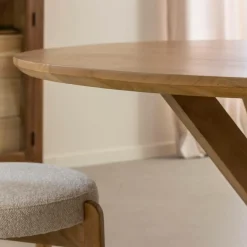 Made in Meubles Table À Manger<Table à manger ronde en manguier Maloé