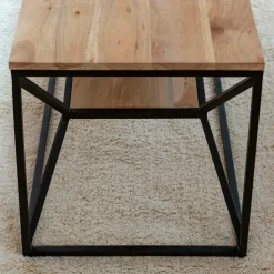 Made in Meubles Table Basse<Table basse à  double plateau en bois d'acacia Flavia