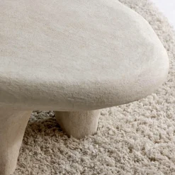 Made in Meubles Table Basse<Table basse blanche en bois effet béton Danaé