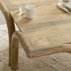 Made in Meubles Table Basse<Table basse carré en bois de manguier Zola