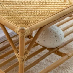 Made in Meubles Table Basse<Table basse carrée en bambou Célestin