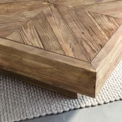 Made in Meubles Table Basse<Table basse carrée en bois recyclé Blaise