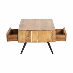 Made in Meubles Table Basse<Table basse en bois d'acacia et pierre Yvan