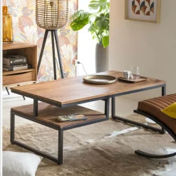 Made in Meubles Table Basse<Table basse en bois d'acacia Havana