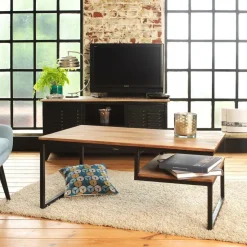 Made in Meubles Table Basse<Table basse en bois d'acacia Havana