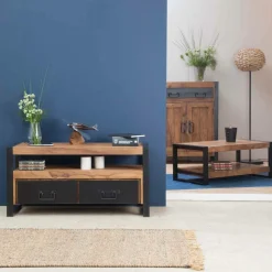 Made in Meubles Table Basse<Table basse en bois d'acacia 120 cm Havana