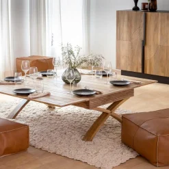 Made in Meubles Table Basse<Table basse en bois de manguier à allonges Luce