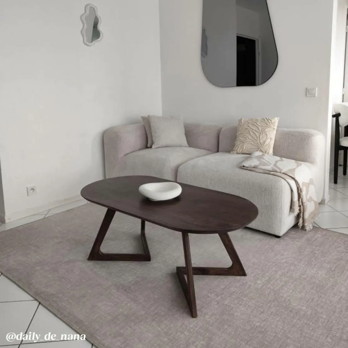 Made in Meubles Table Basse<Table basse en bois de manguier Augustin