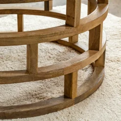 Made in Meubles Table Basse<Table basse en bois de manguier et terrazzo Ambrine