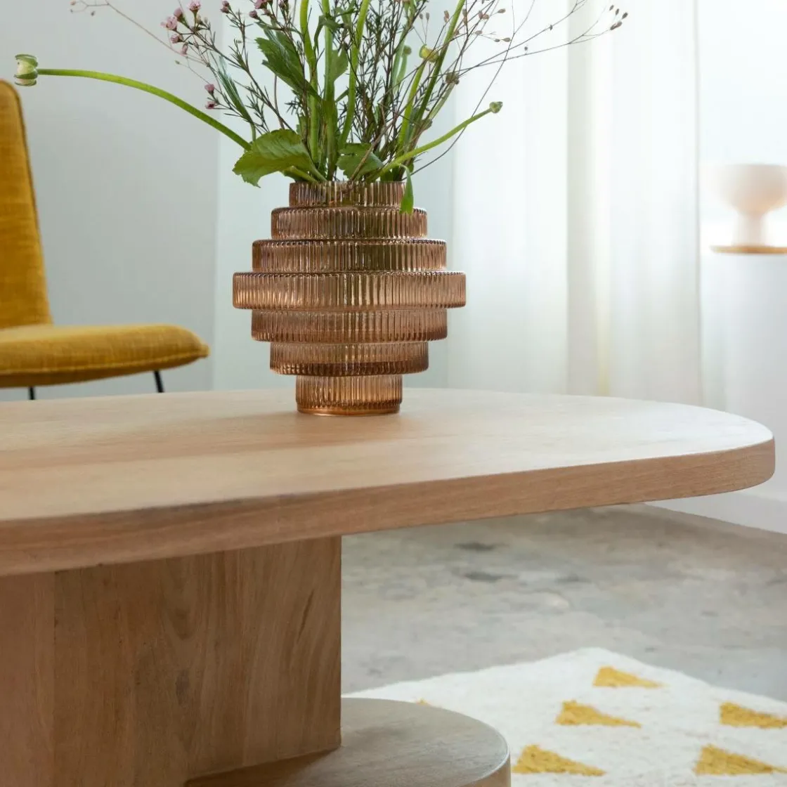 Made in Meubles Table Basse<Table basse en bois de manguier Edouard