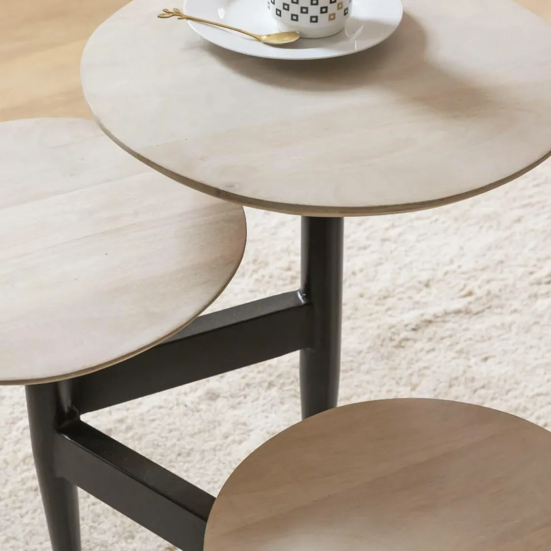 Made in Meubles Table Basse<Table basse en bois de manguier Dounia