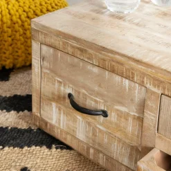 Made in Meubles Table Basse<Table basse en bois de manguier Pio