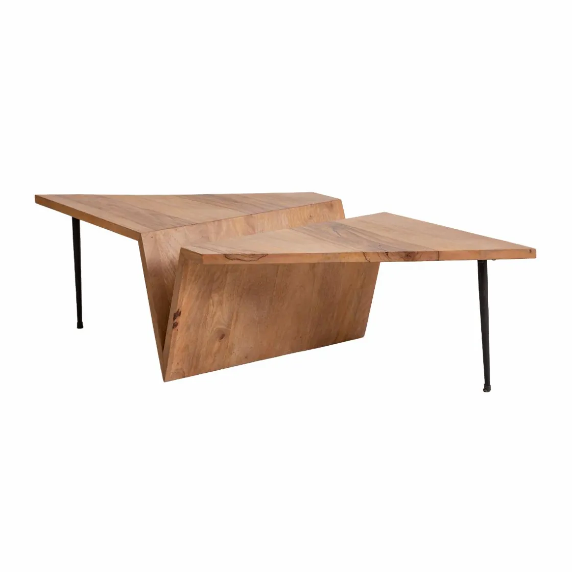 Made in Meubles Table Basse<Table basse en bois de manguier Letizia