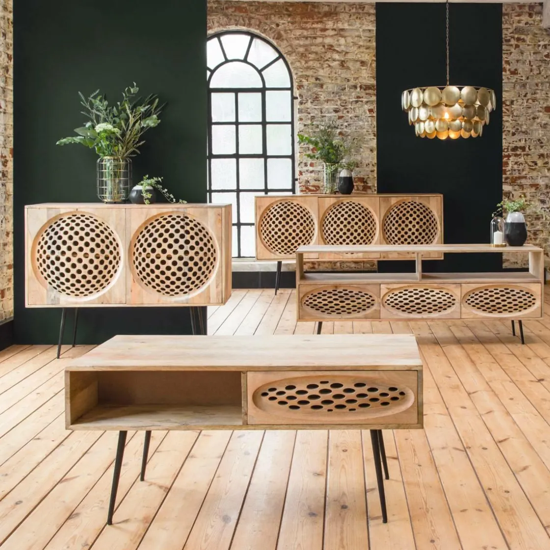 Made in Meubles Table Basse<Table basse en bois de manguier Golf