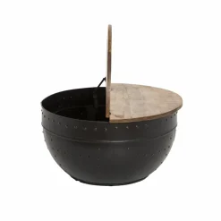 Made in Meubles Table Basse<Table basse en bois de manguier et métal Bertine