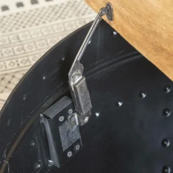 Made in Meubles Table Basse<Table basse en bois de manguier et métal Bertine