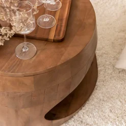 Made in Meubles Table Basse<Table basse en bois de manguier Azure