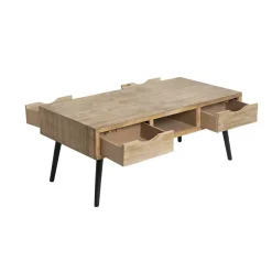 Made in Meubles Table Basse<Table basse en bois de sapin Natural