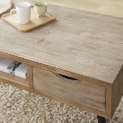 Made in Meubles Table Basse<Table basse en bois de sapin Natural